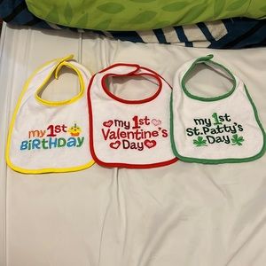 🎂NEAT SOLUTIONS BABY BIBS 3 packs